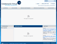 Tablet Screenshot of colaboracionvirtual.com